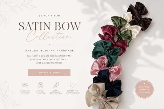 SATIN PINWHEEL BOW
