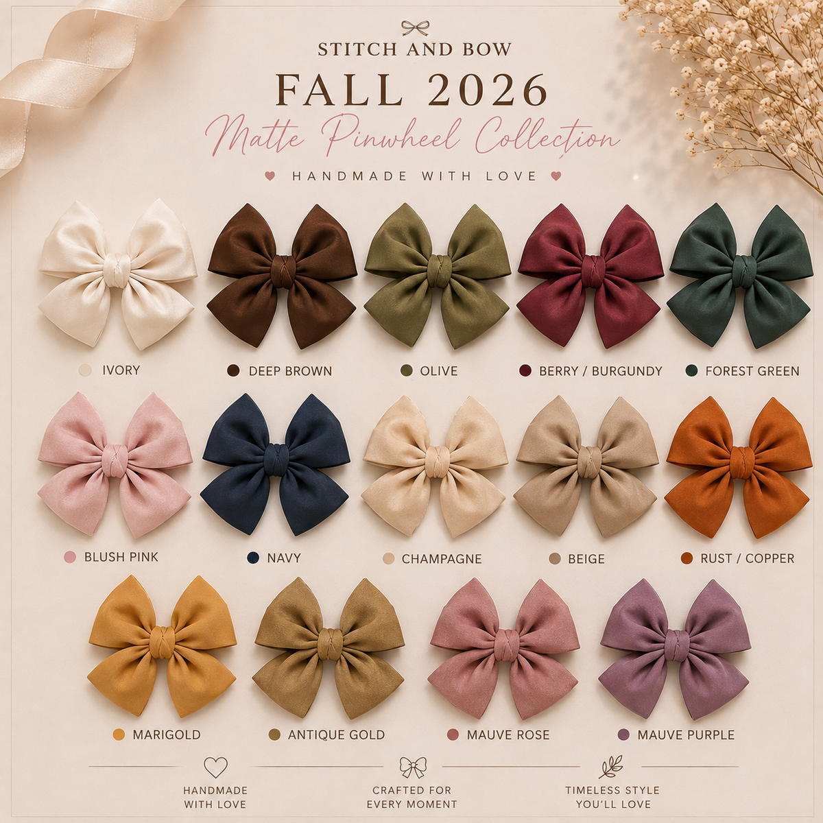 Satin Pinwheel--- Matte & Shiny